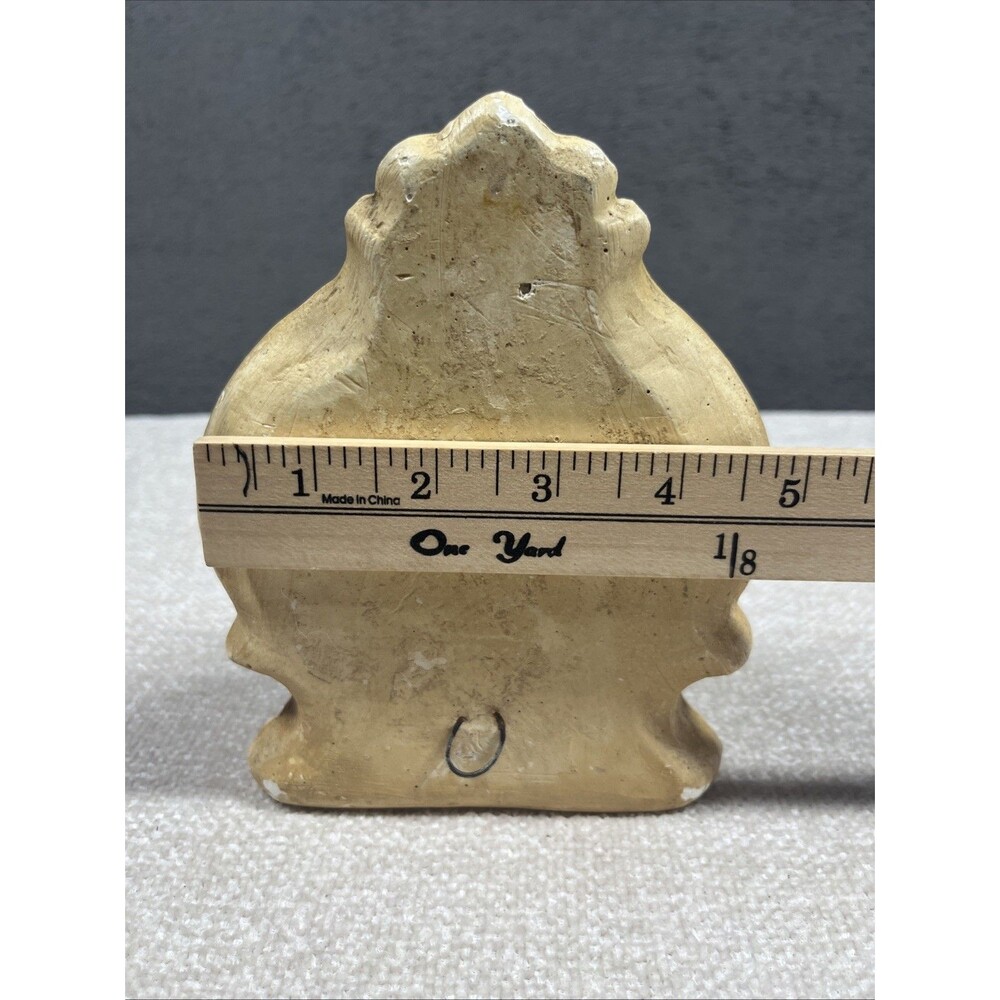Vintage Mid Century Chalkware Wall Pocket Faux Lavabo Fountain Planter Sconce - Picture 13 of 14